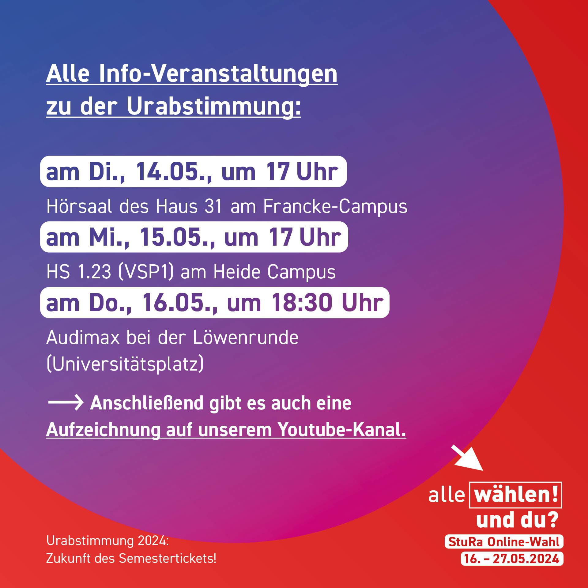 Urabstimmung Zum Semesterticket 2024 – Studierendenrat Der Martin ...